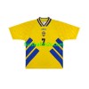 Fußballtrikots Schweden Henrik Larsson 7 Retro Heim Trikotsatz 1994